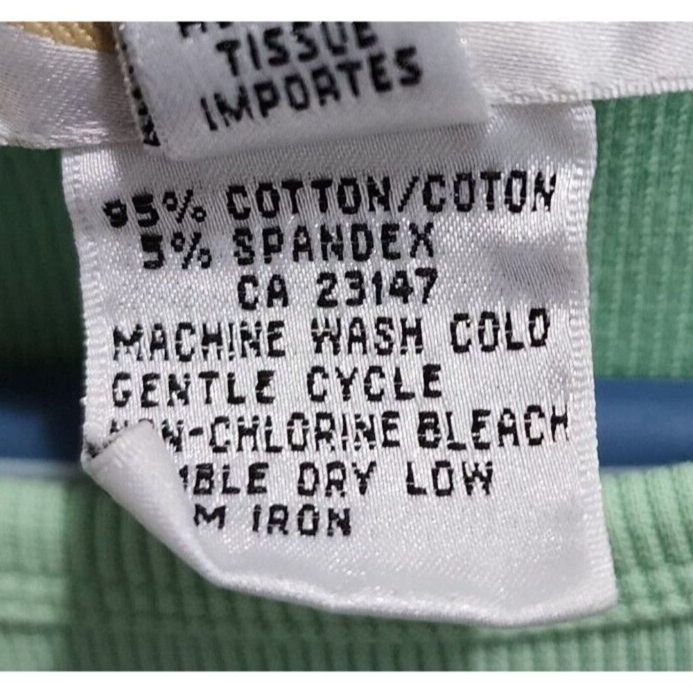 Vintage Talbots Women's Long Sleeve Ribbed Knit Stretch Pullover Top Green Sz L - Picture 6 of 9